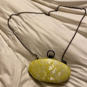 Prabal Gurung for Target Yellow Lace Clutch